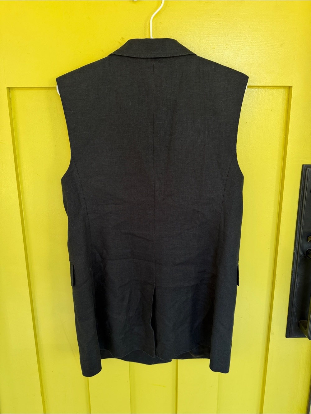 Banana Republic Double-Breasted Sleeveless Blazer Vest in Charcoal - Picture 3 of 3